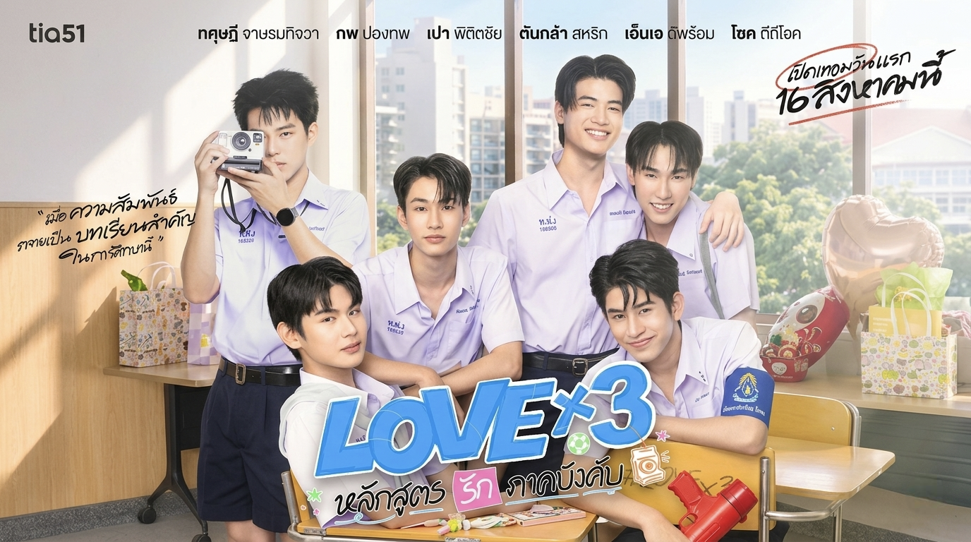 مسلسل حب ضرب ثلاثة LOVEx3 مترجم